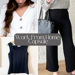 Work From Home Made in Canada Capsule - cardigan, wide leg pants and square neck tank image