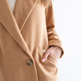 The Bee Camel Wool Coat