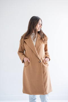 camel wool coat for women 