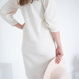 close up view of ang hill long sleeved dress