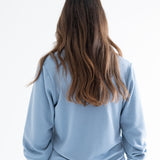 back view of ang hill ally sweater