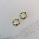 Twist Gold Plated Hoops