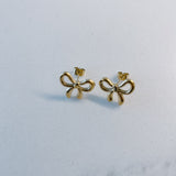 Bow Gold Plated Studs