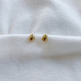 Water Droplet Gold Plated Studs