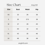 ang hill womens size chart